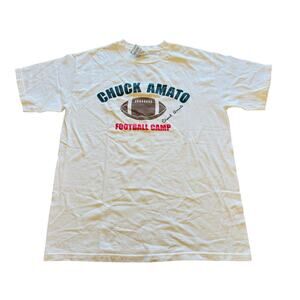 Vintage 2004 Chuck Amato NC STATE Football Camp SMALL Adidas T-shirt